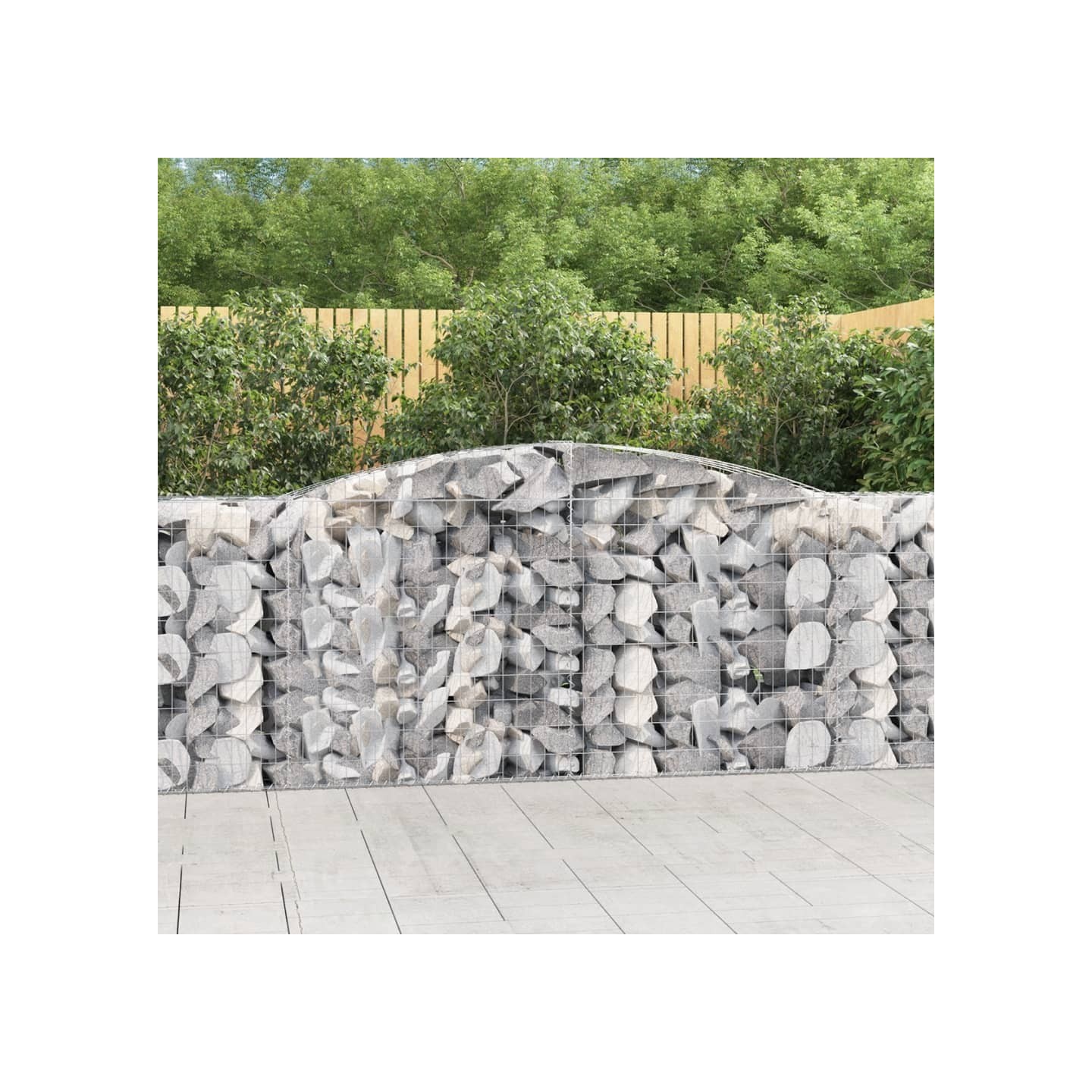 Paniers à gabions arqués 10 pcs 400x50x100/120 cm Fer galvanisé