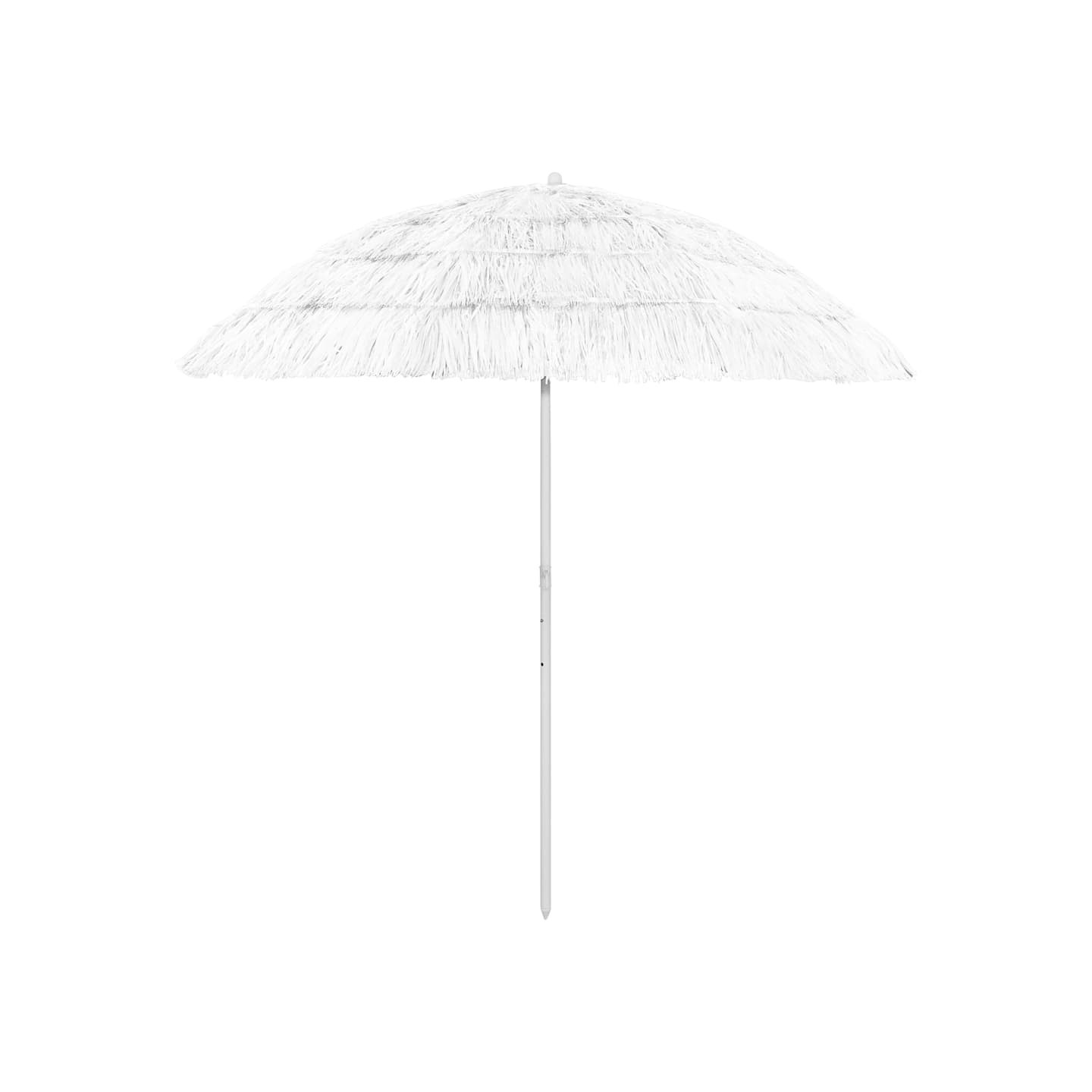 Parasol de plage Hawaii blanc 240 cm