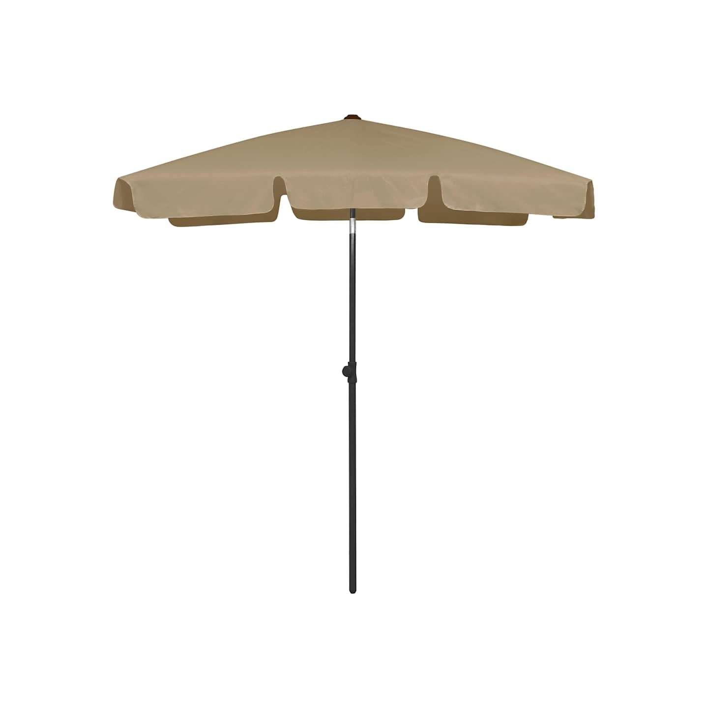 Parasol de plage taupe 180x120 cm