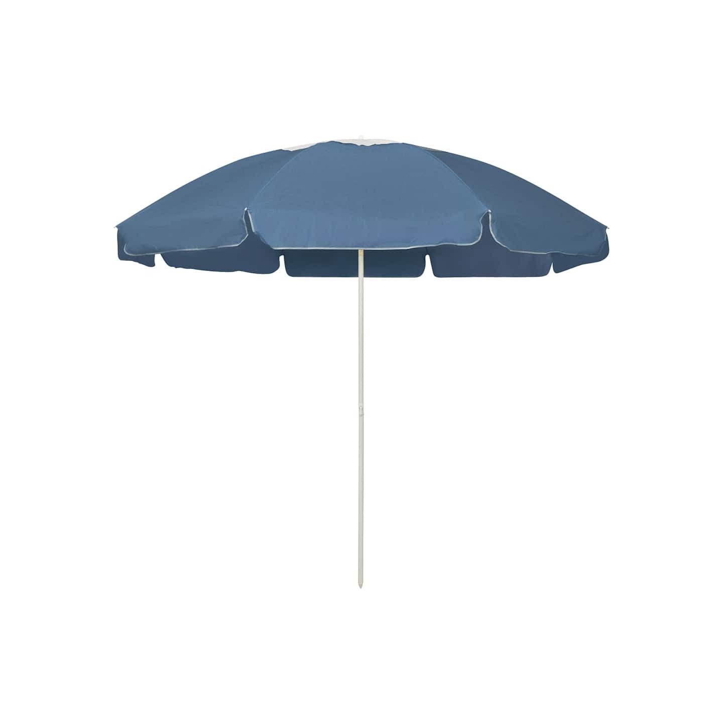 Parasol de plage bleu 240 cm