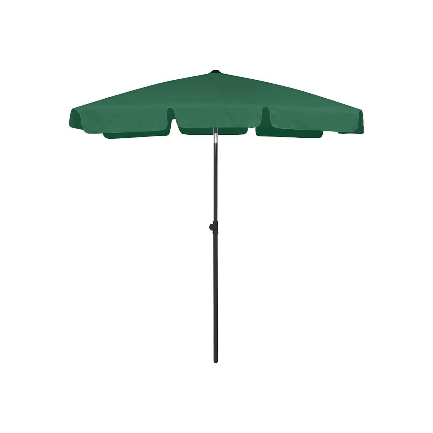 Parasol de plage vert 180x120 cm