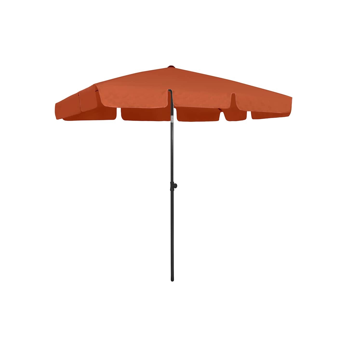Parasol de plage terre cuite 200x125 cm