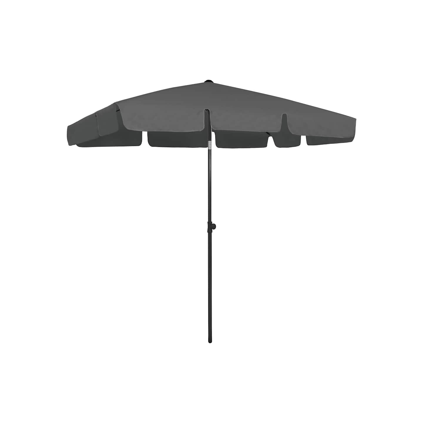 Parasol de plage anthracite 200x125 cm