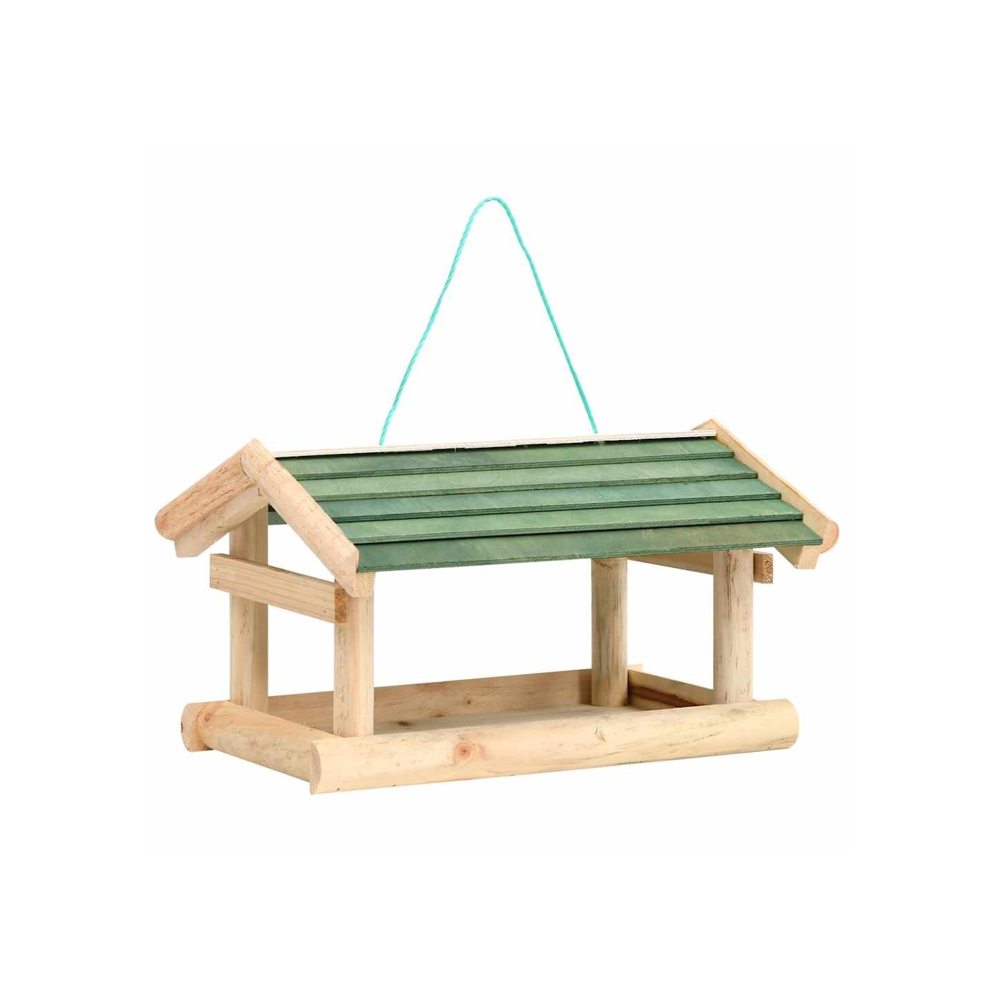 Mangeoire à oiseaux Bois de sapin 35x29,5x21 cm