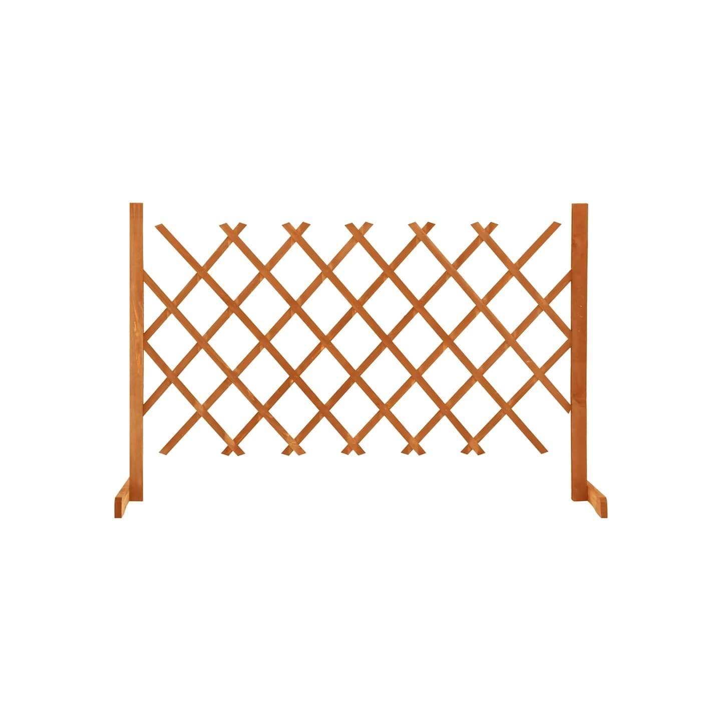 Clôture en treillis de jardin Orange 120x90 cm Bois de sapin