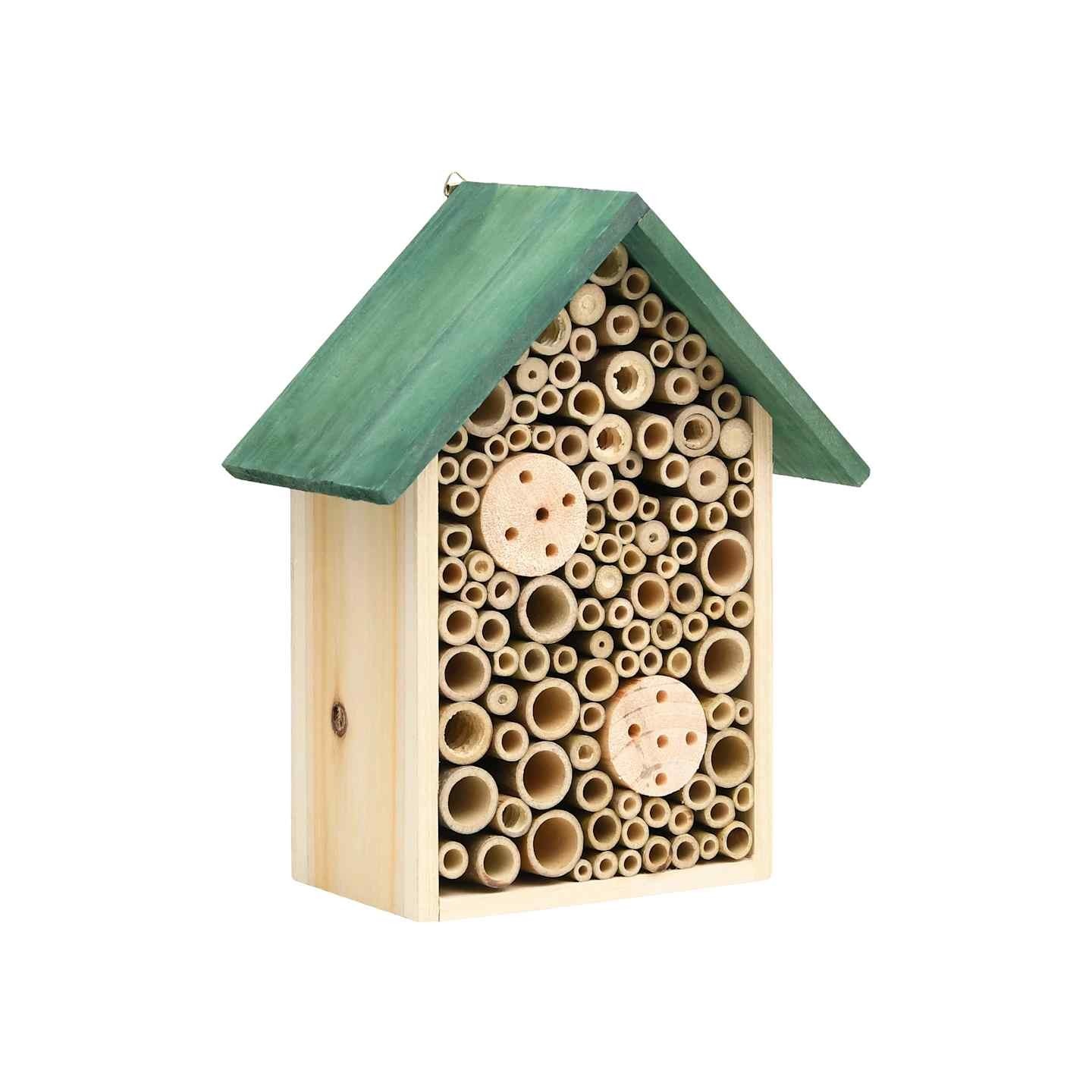 Hôtel à insectes 2 pcs 23x14x29 cm Bois de sapin massif