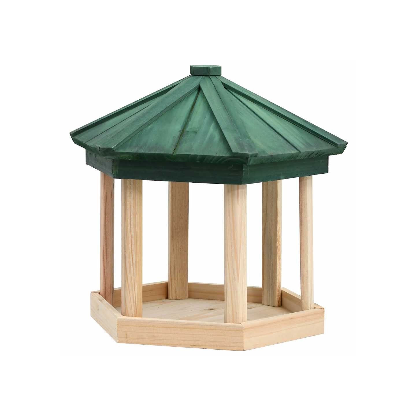 Mangeoire à oiseaux Octogone Bois de sapin 33x30 cm