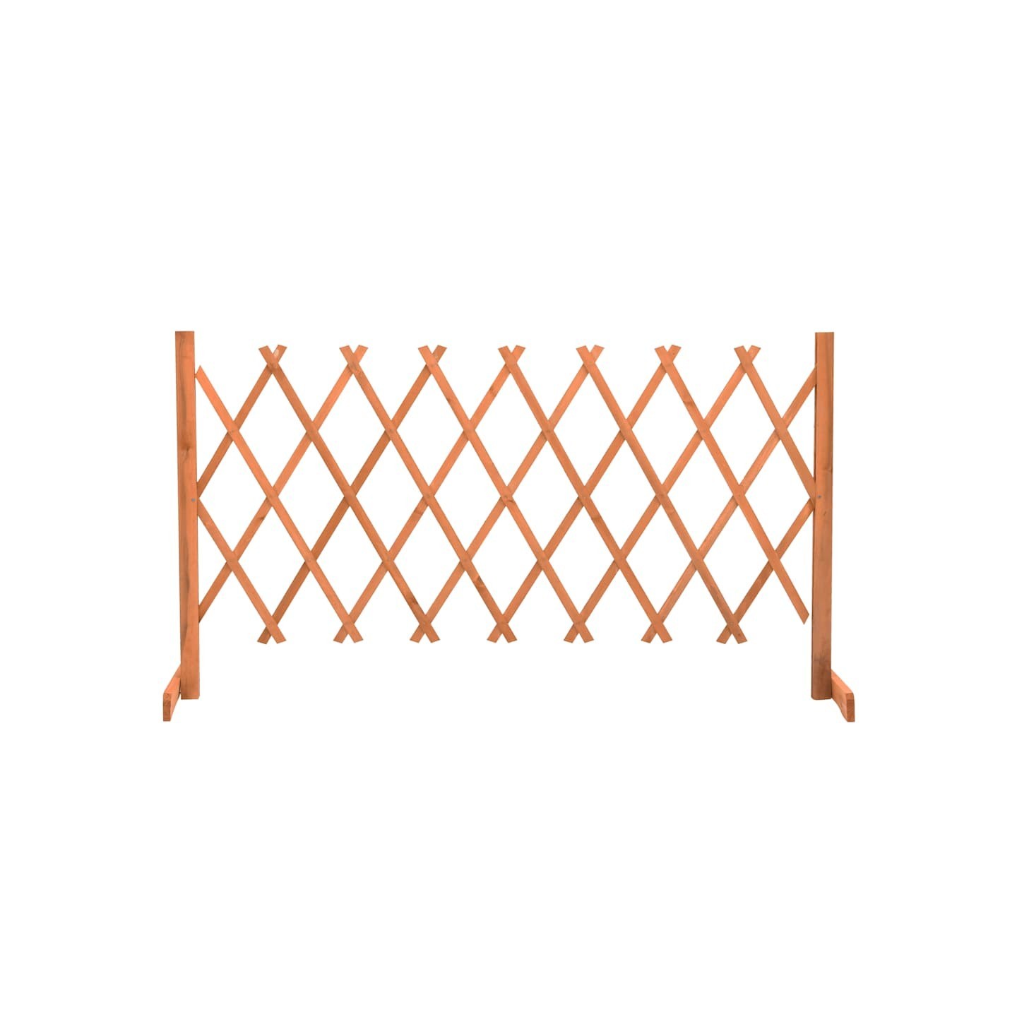 Clôture en treillis de jardin Orange 150x80 cm Bois de sapin