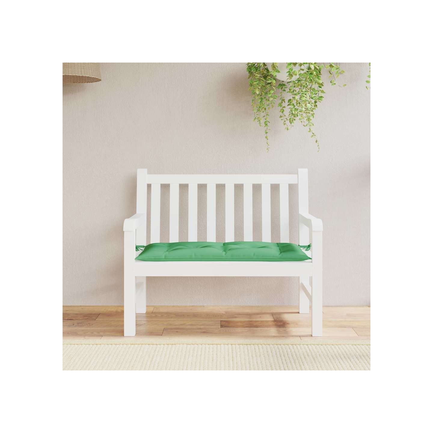 Coussin de banc de jardin vert 100x50x7 cm tissu oxford