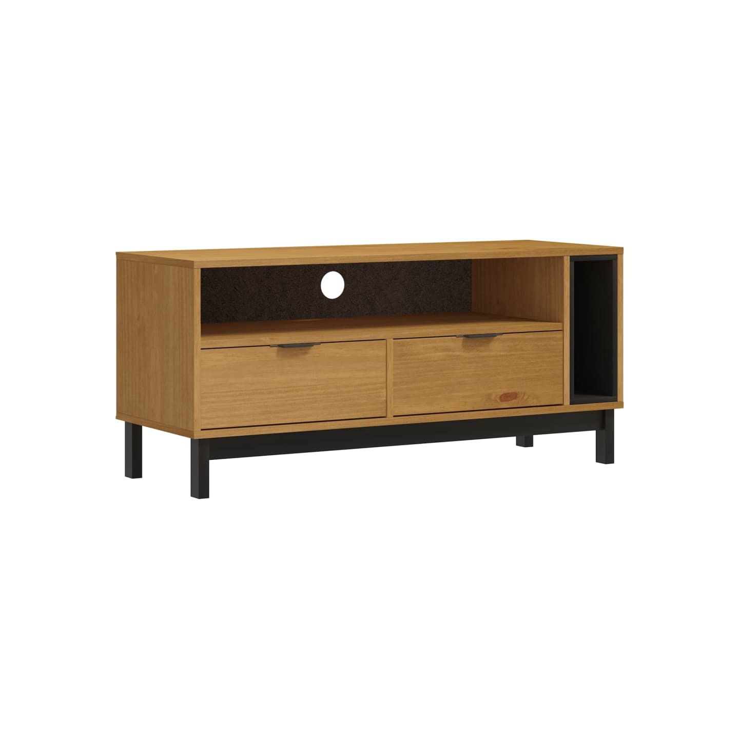 Meuble TV FLAM 110x40x50 cm bois massif de pin