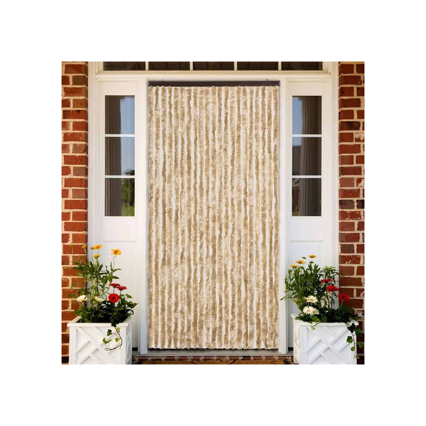 Moustiquaire Beige 90x200 cm Chenille