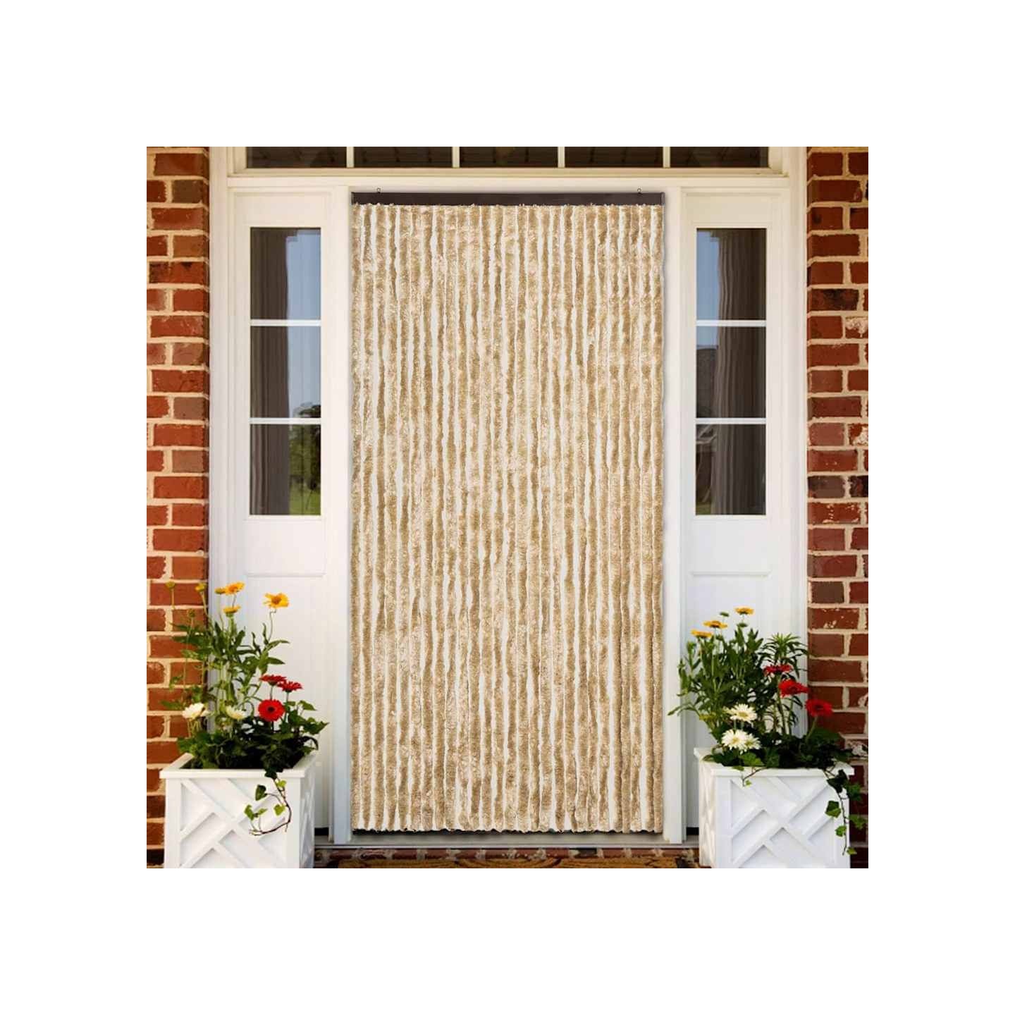 Moustiquaire beige 118x220 cm chenille