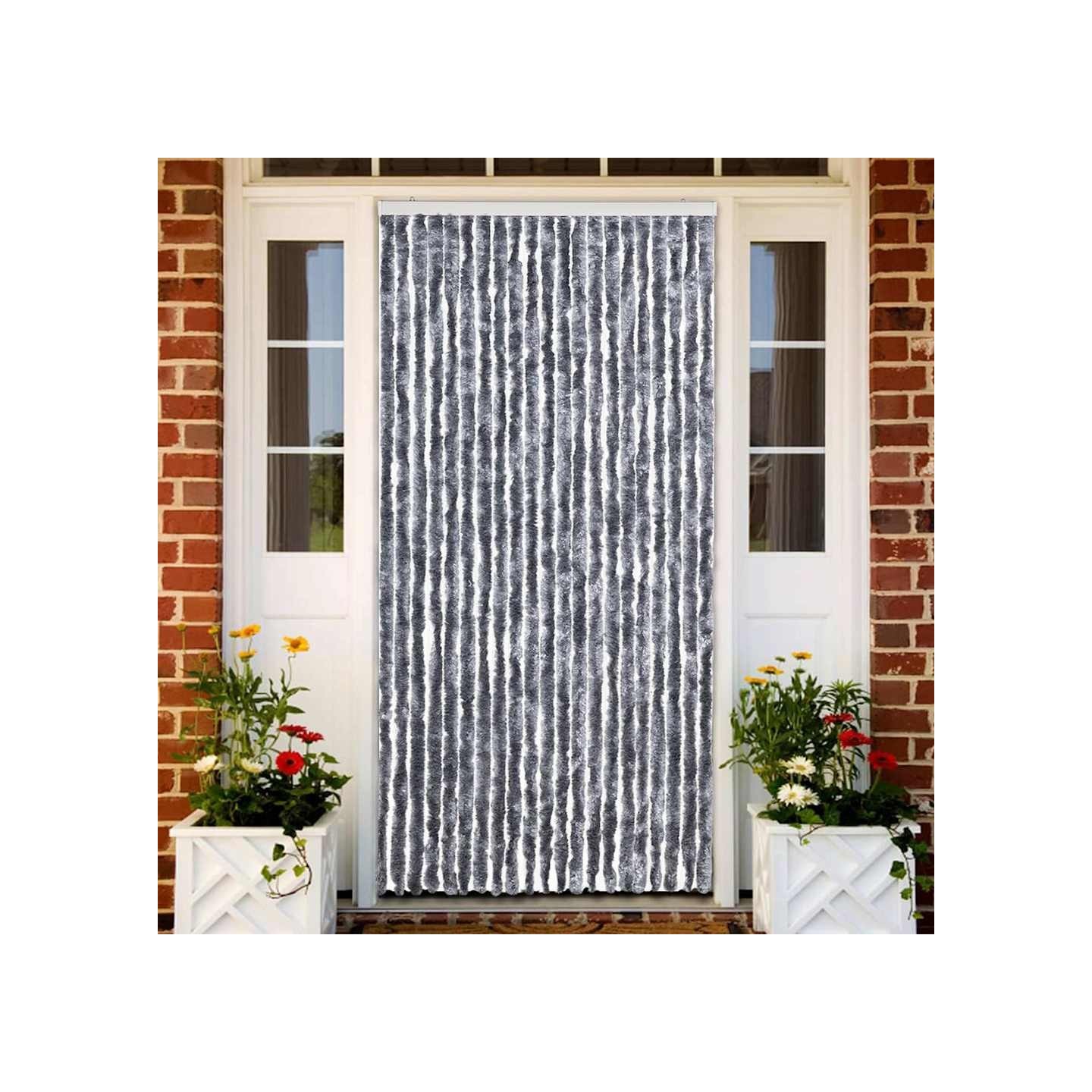 Moustiquaire Argenté 90x200 cm Chenille