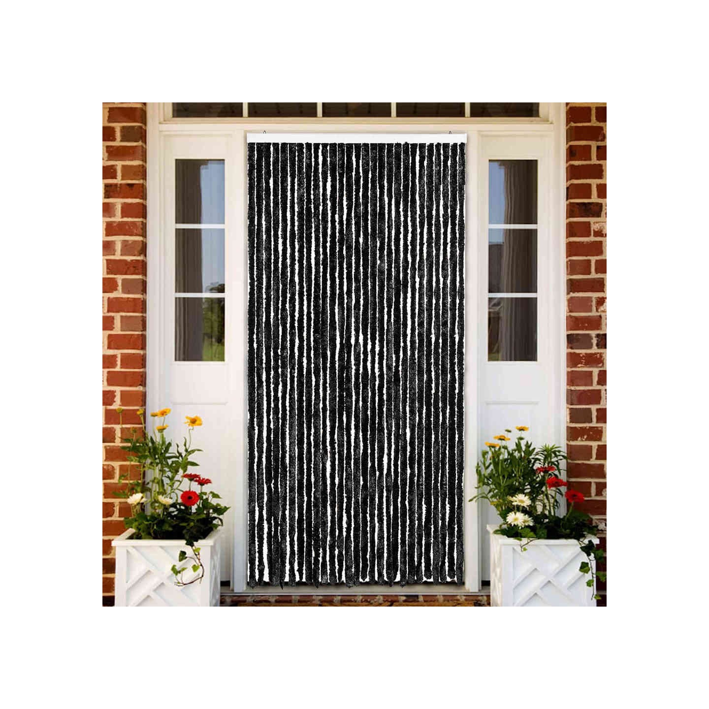 Moustiquaire anthracite 118x220 cm chenille