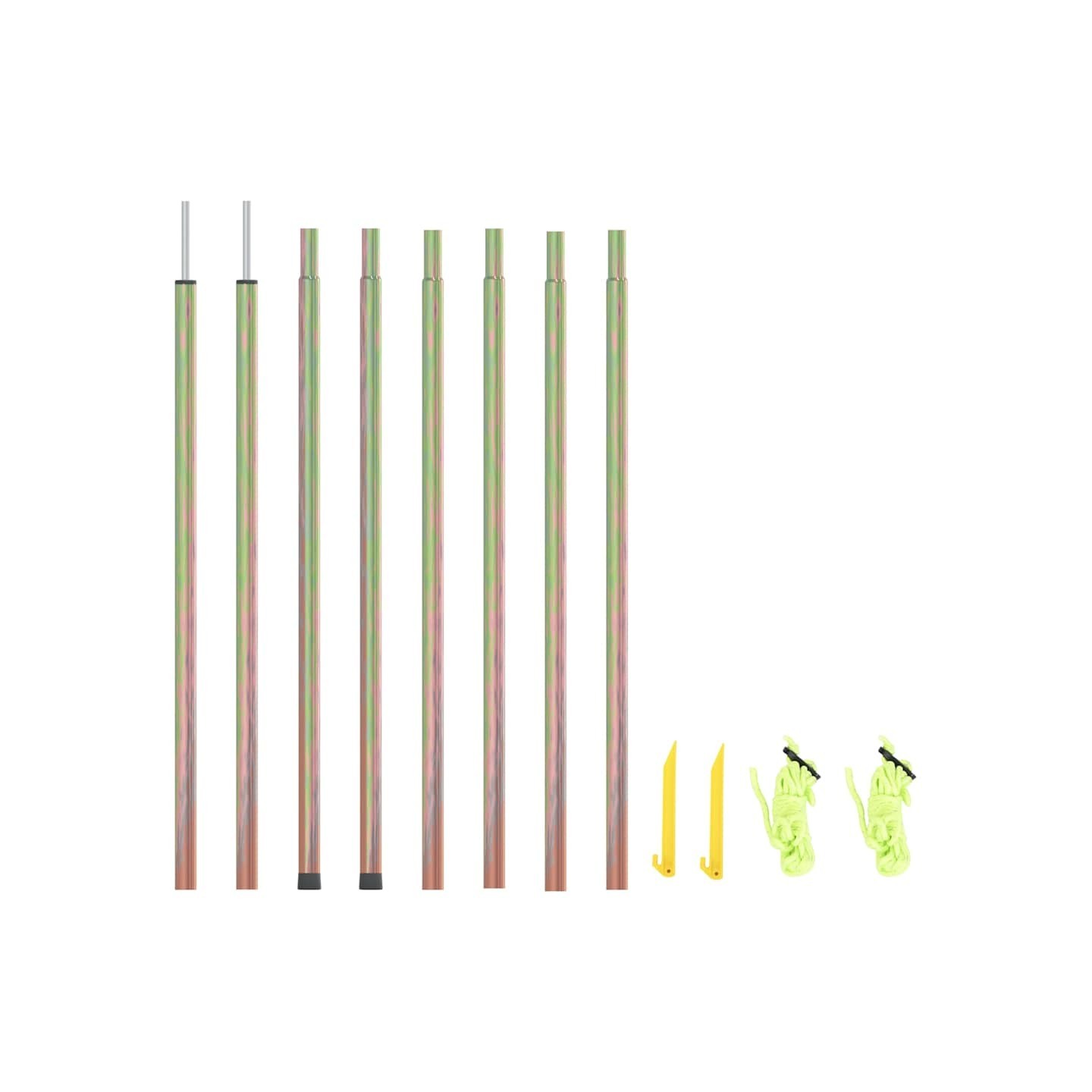 Mâts de parasol 2 pcs 250 cm Acier galvanisé