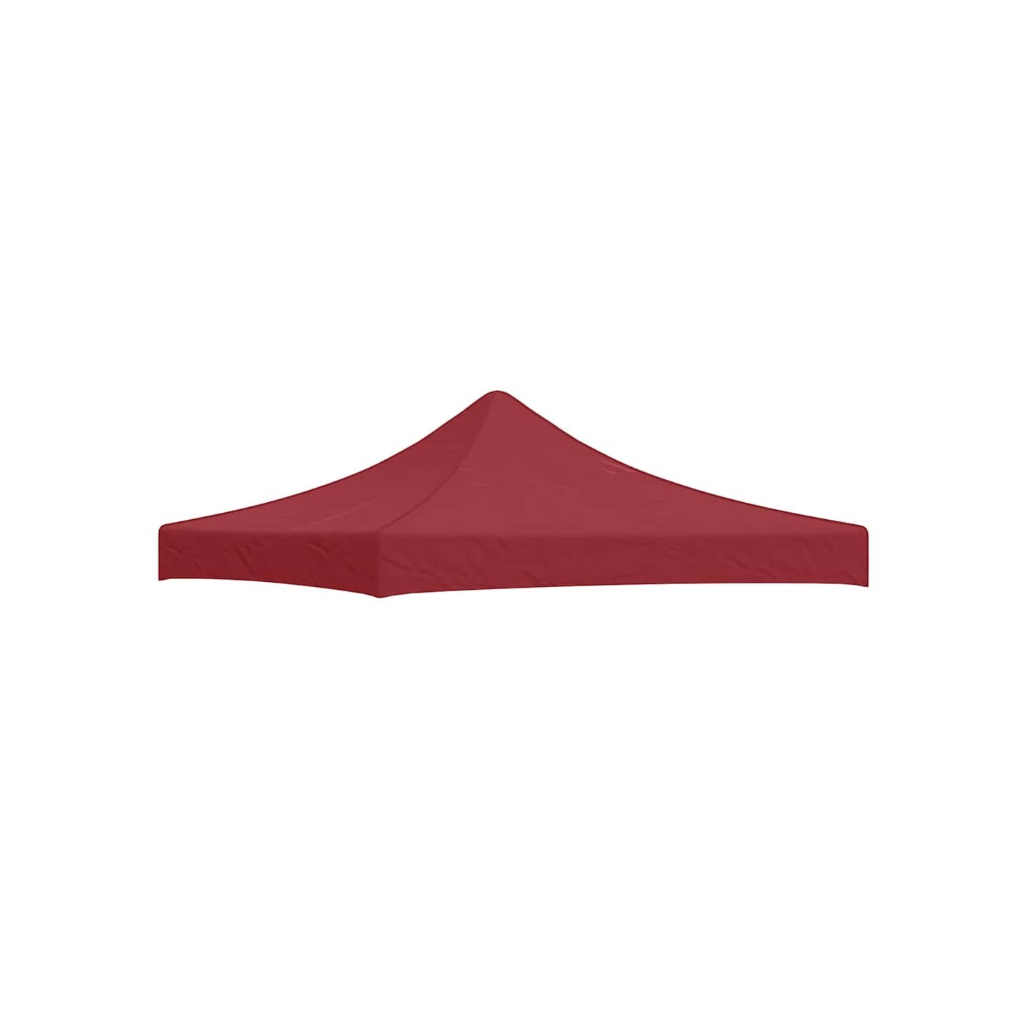 Toit de tente de réception 3x3 m Bordeaux 270 g/m²