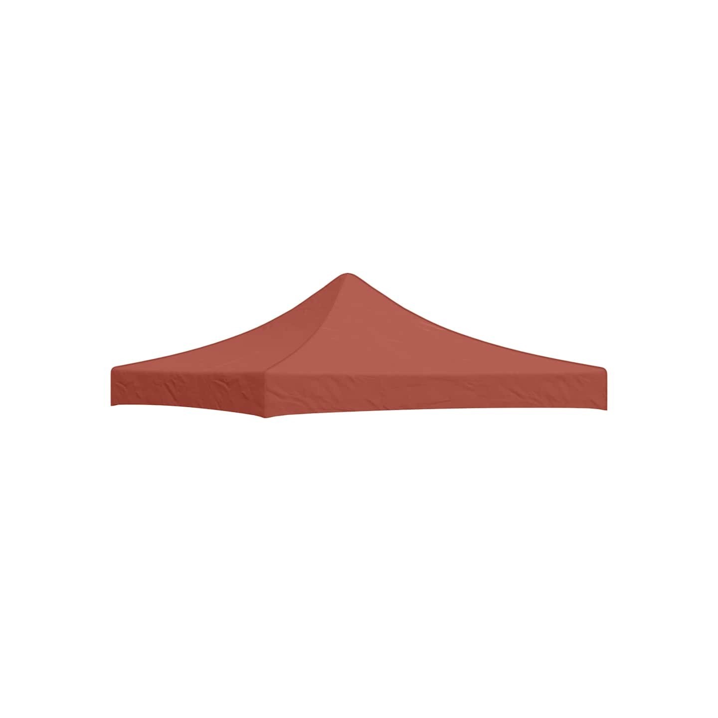Toit de tente de réception 3x3 m Terre cuite 270 g/m²