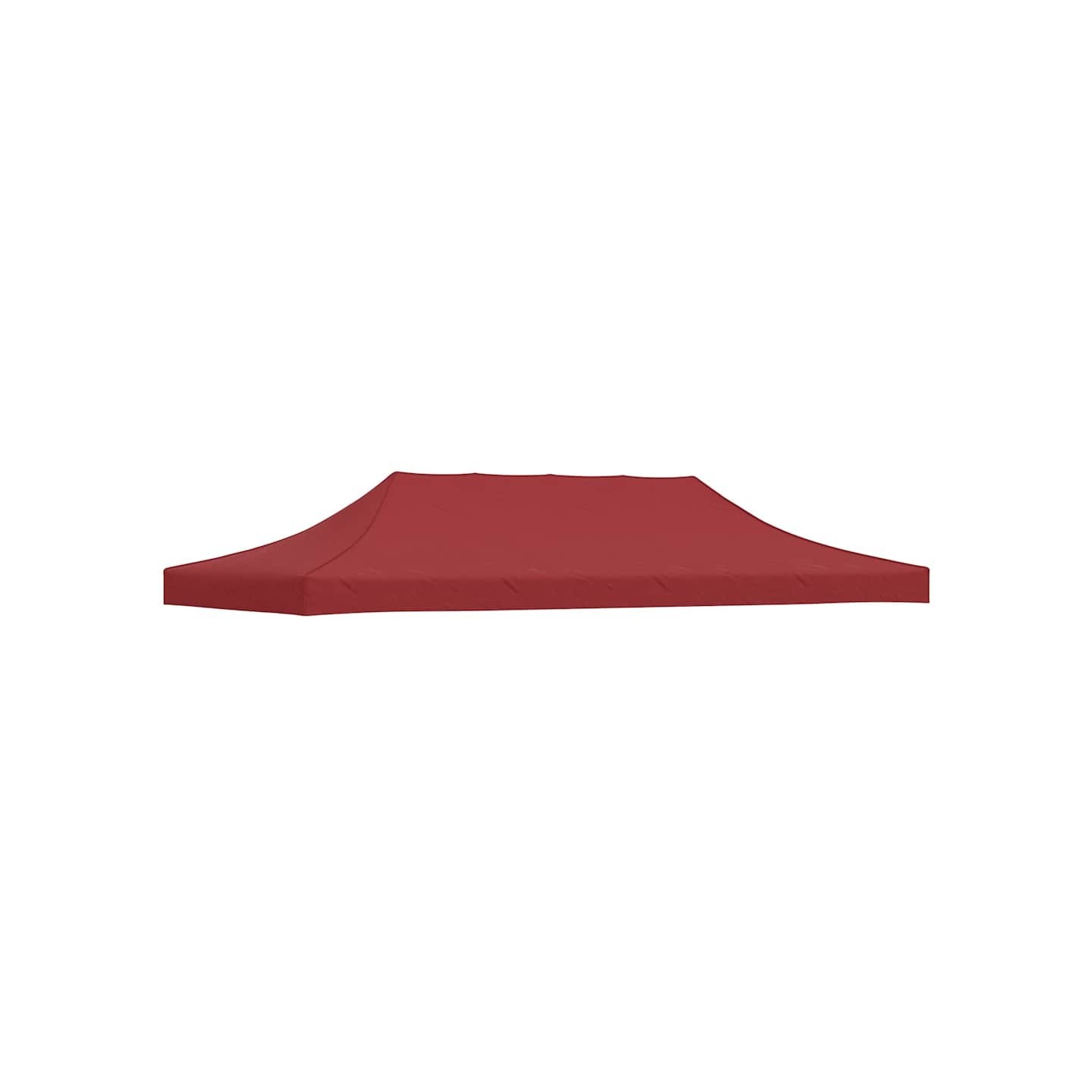 Toit de tente de réception 6x3 m Bordeaux 270 g/m²