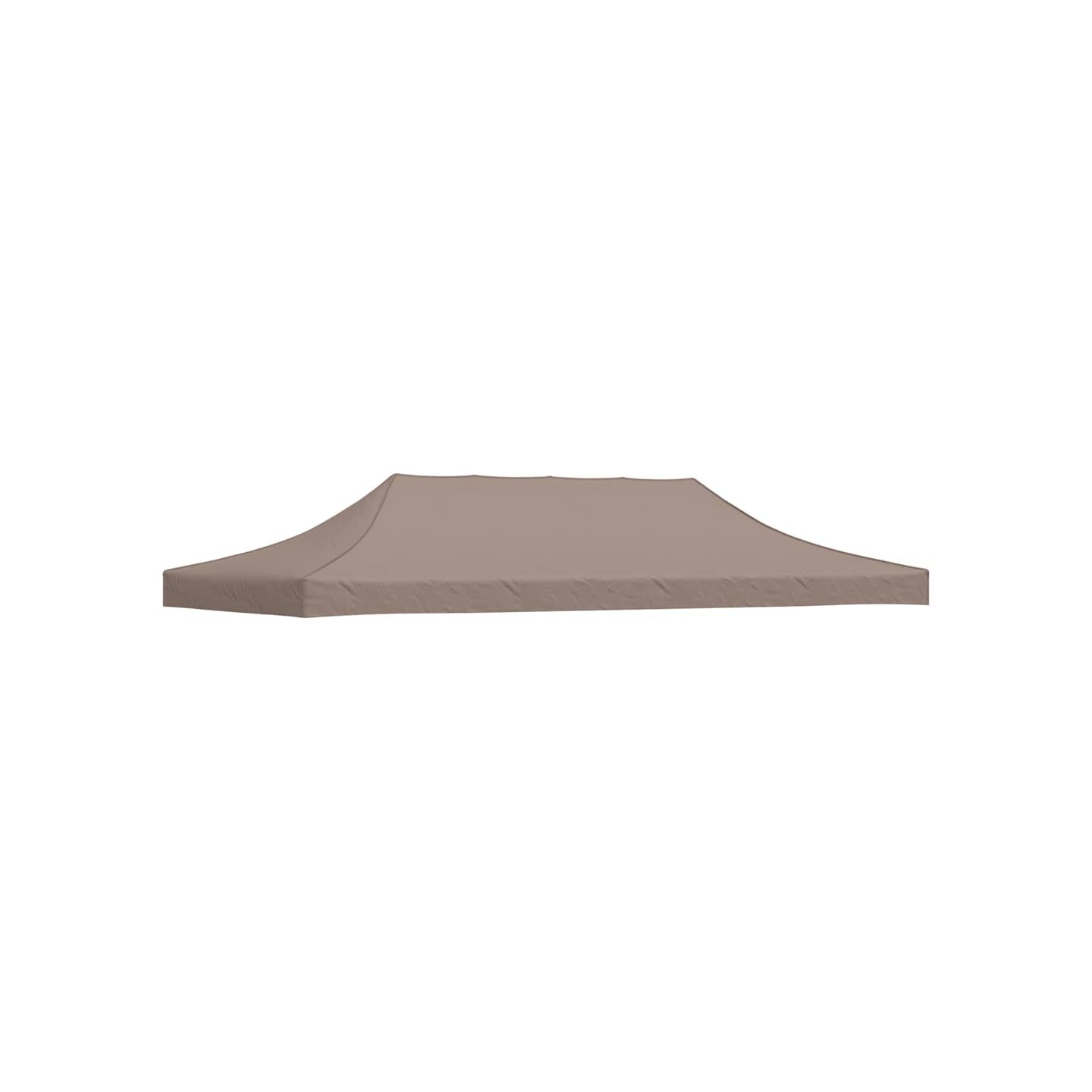 Toit de tente de réception 6x3 m Taupe 270 g/m²