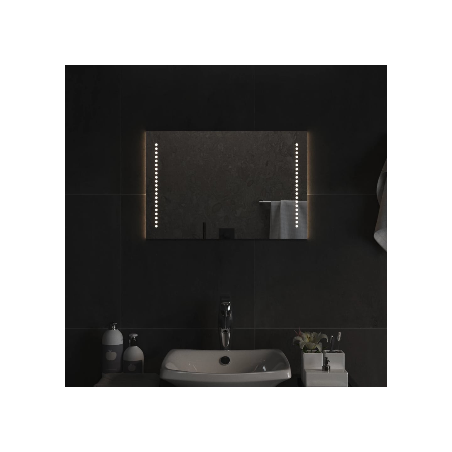 Miroir de salle de bain à LED 40x60 cm
