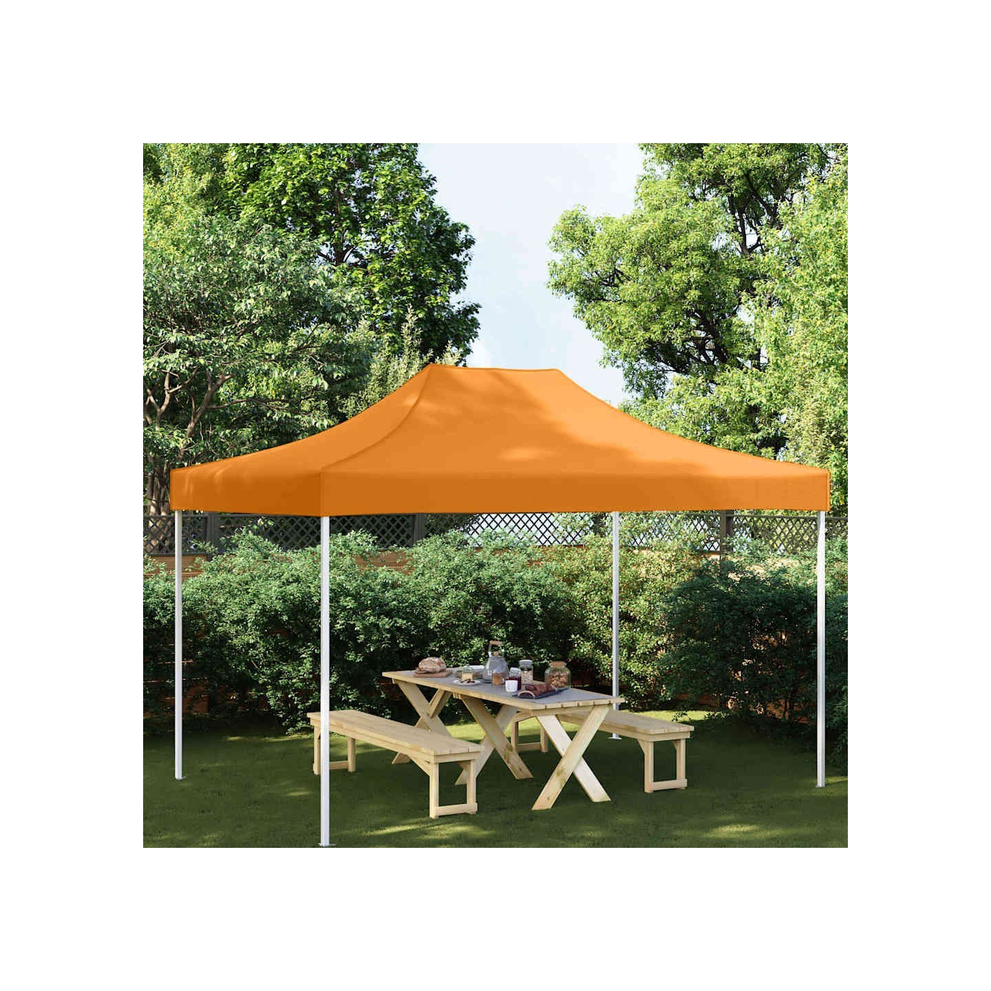 Toit de tente de réception 4,5x3 m Orange 270 g/m²