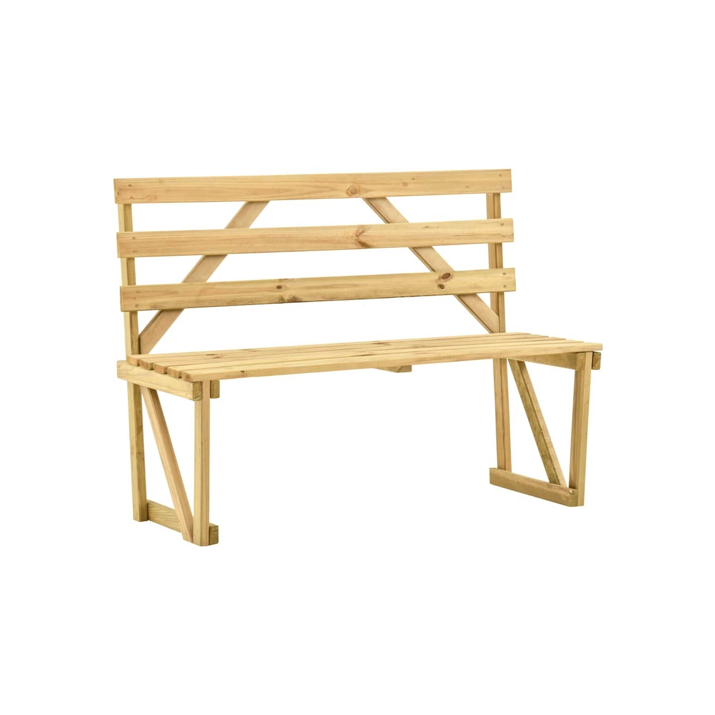 Banc de jardin 120 cm Bois de pin imprégné