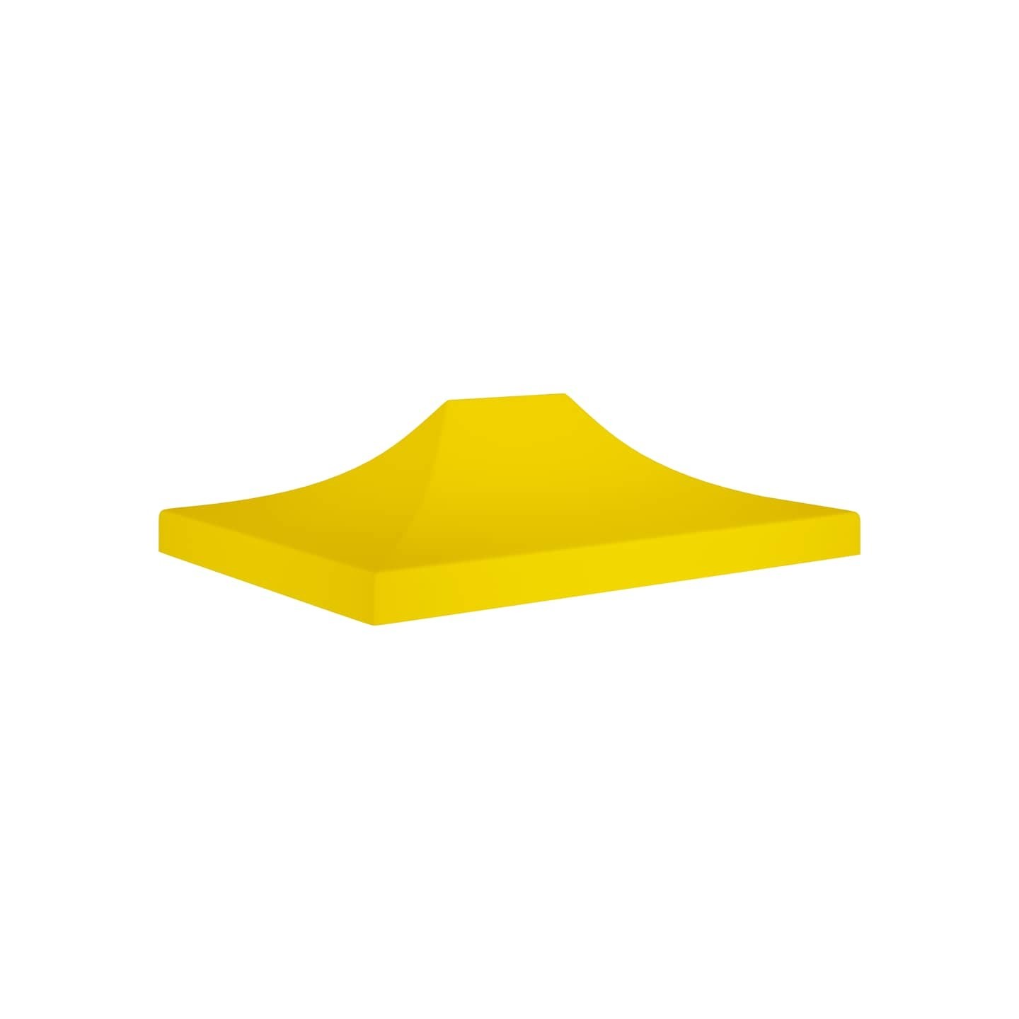 Toit de tente de réception 4,5x3 m Jaune 270 g/m²
