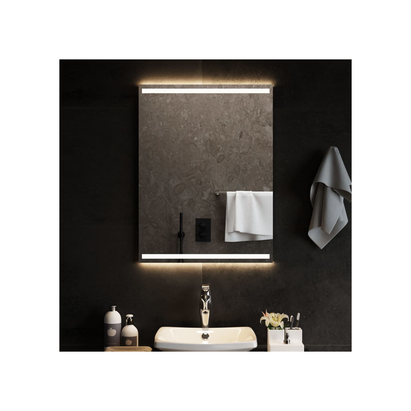 Miroir de salle de bain à LED 60x80 cm