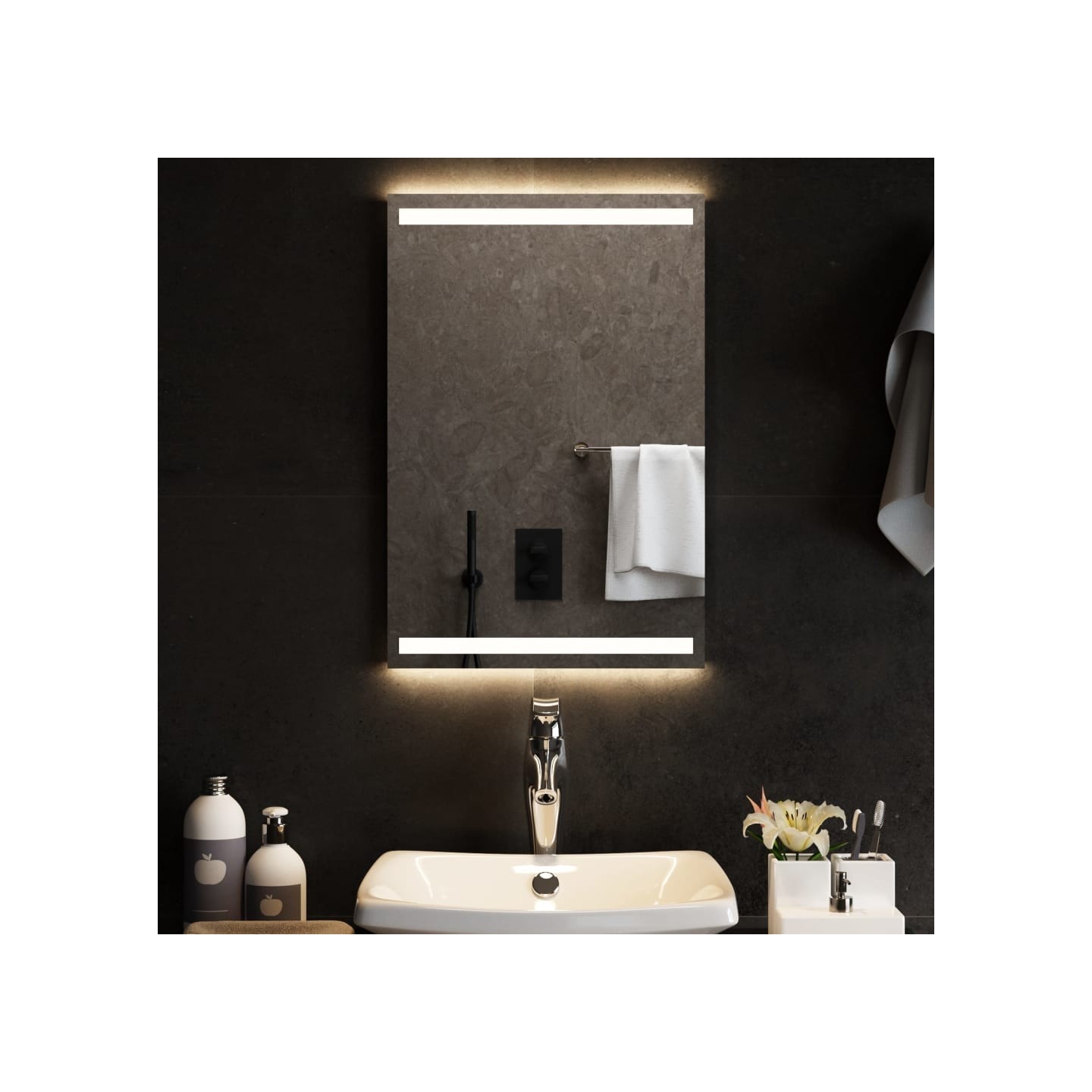 Miroir de salle de bain à LED 40x60 cm