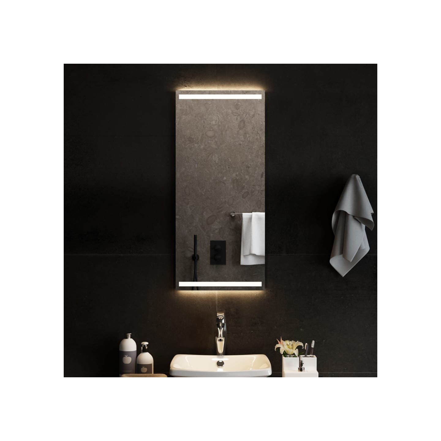 Miroir de salle de bain à LED 40x90 cm