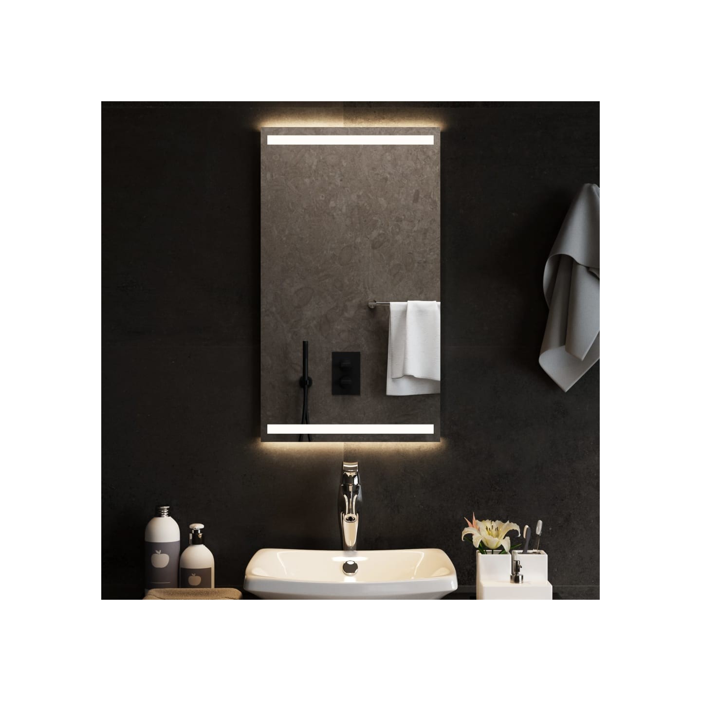 Miroir de salle de bain à LED 40x70 cm
