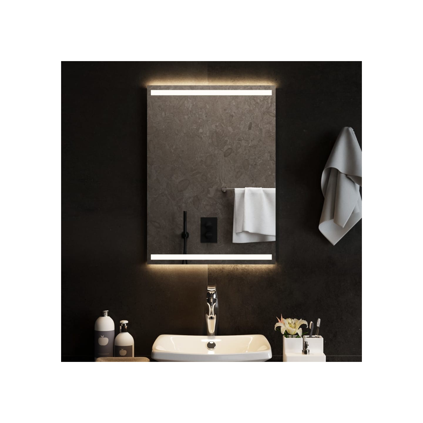 Miroir de salle de bain à LED 50x70 cm