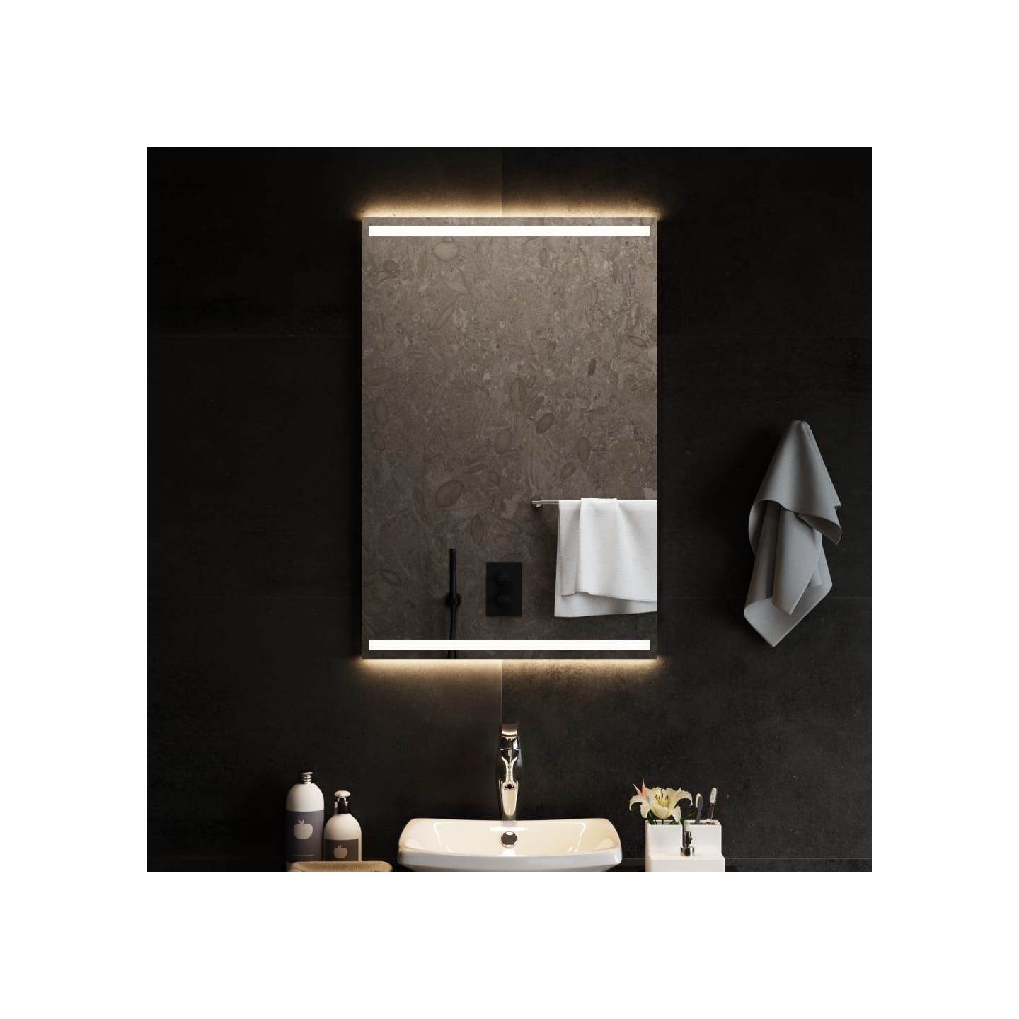 Miroir de salle de bain à LED 60x90 cm
