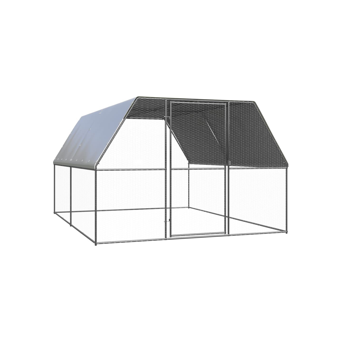 Poulailler d'extérieur 3x4x2 m Acier galvanisé