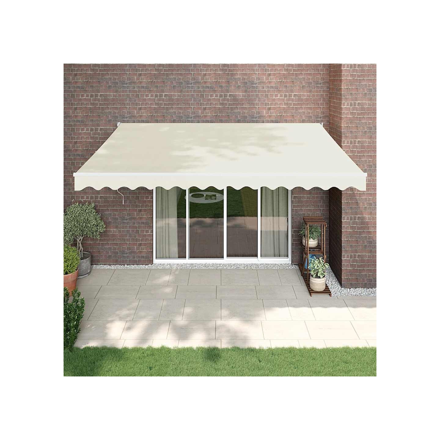 Auvent rétractable automatique crème 4x3 m