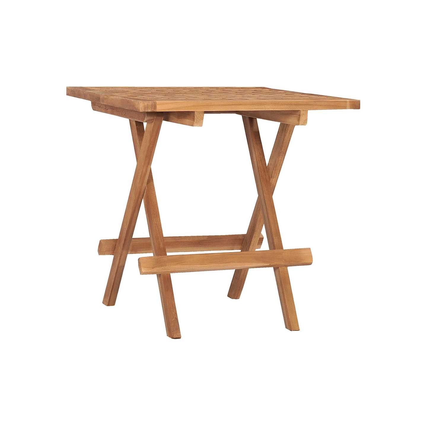 Table pliable de jardin 50x50x50 cm Bois de teck solide