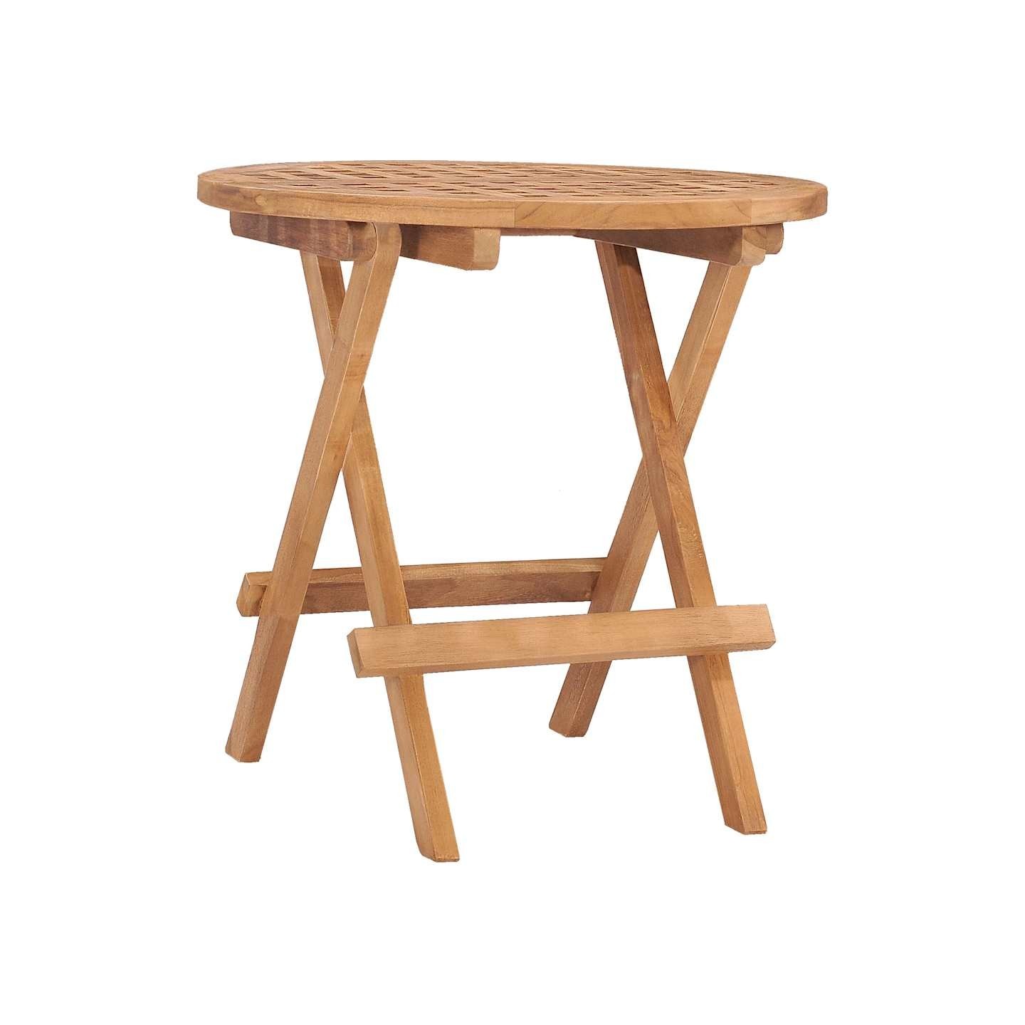 Table pliable de jardin 50x50x50 cm Bois de teck solide