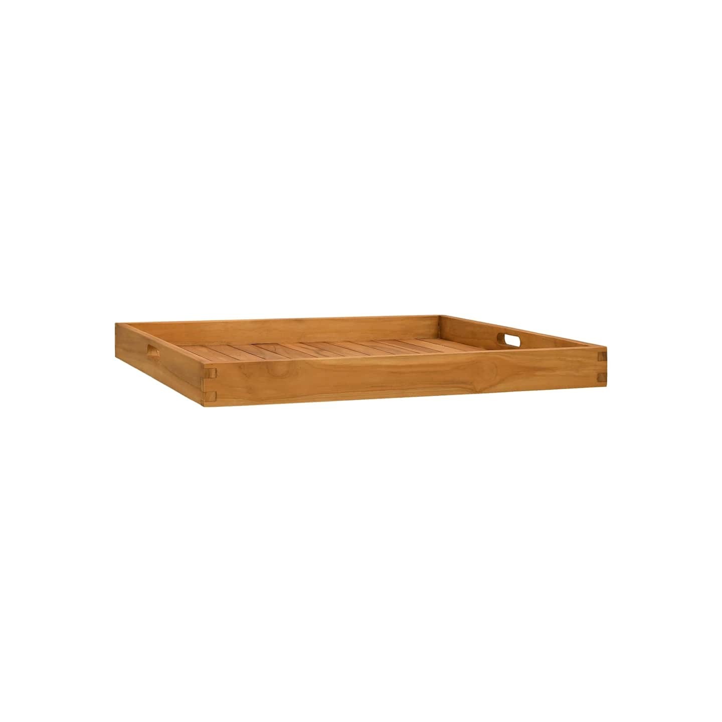 Plateau de service 70x70 cm Bois de teck massif