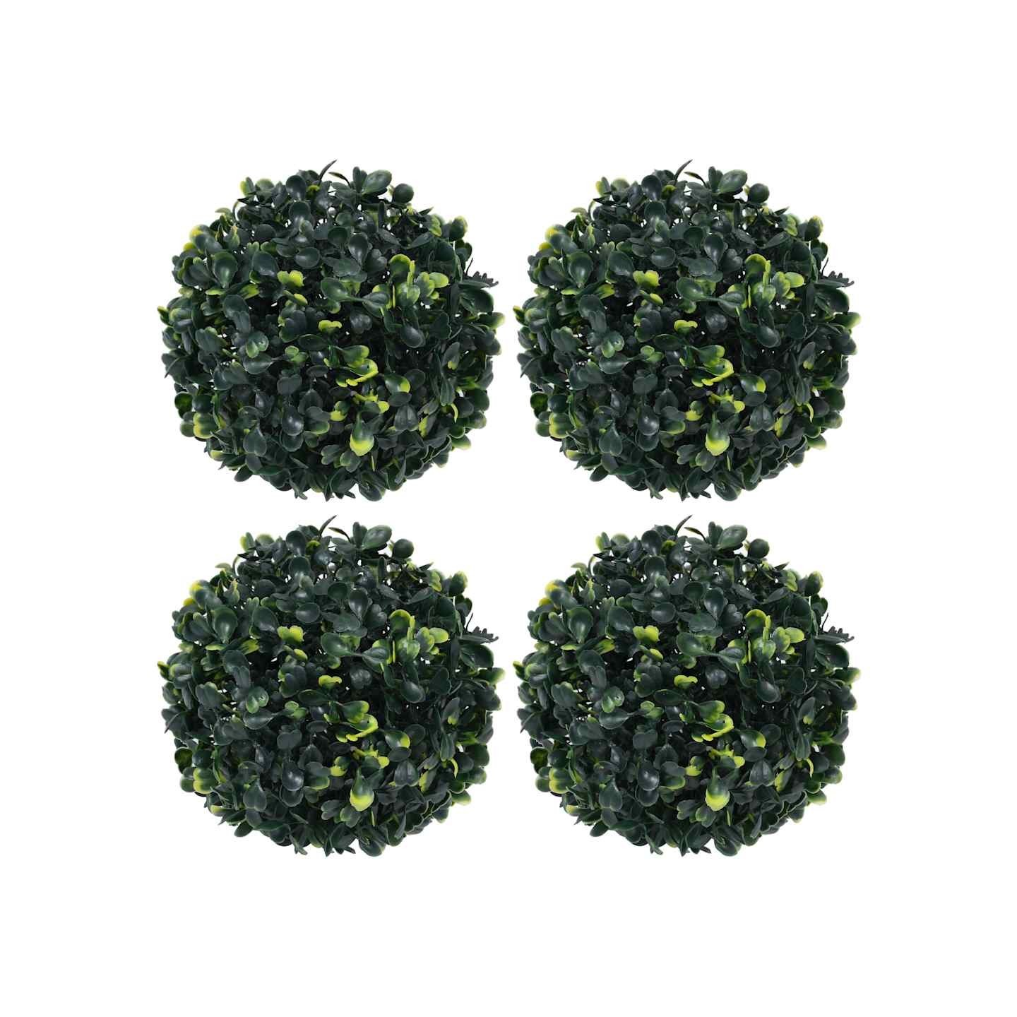 Boules de buis artificielles 4 pcs 12 cm