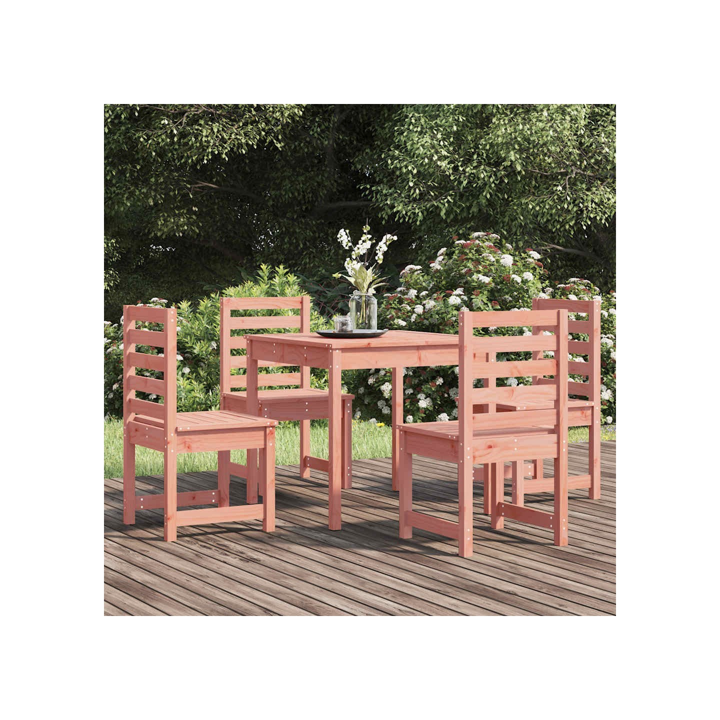 Ensemble à manger de jardin 5 pcs bois massif Douglas