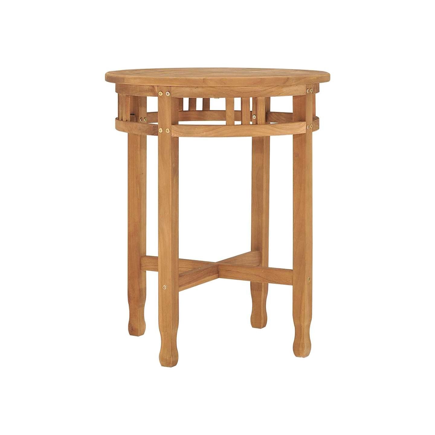 Table de bistro Ø60x75,5 cm bois de teck solide