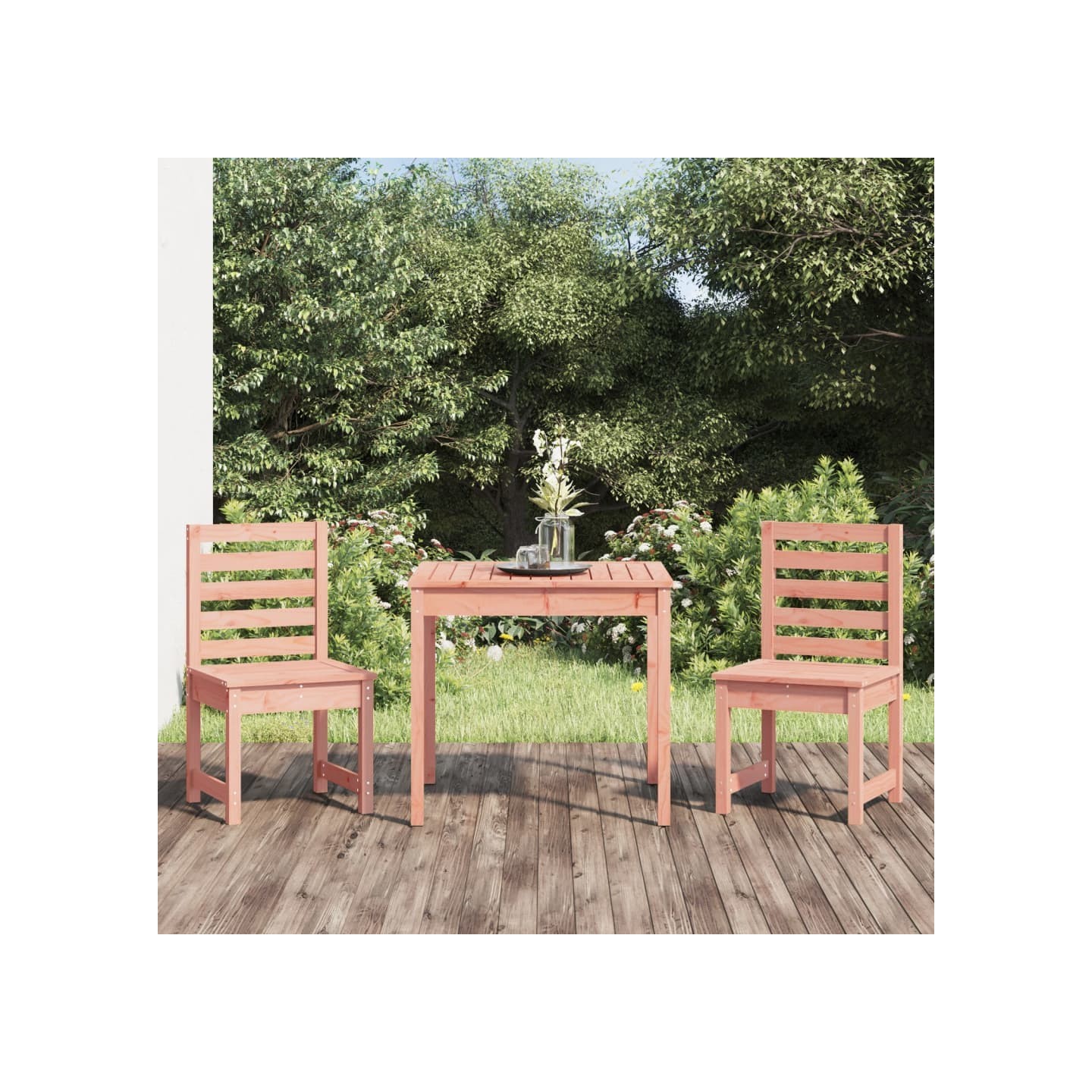Ensemble de bistrot de jardin 3 pcs bois massif Douglas