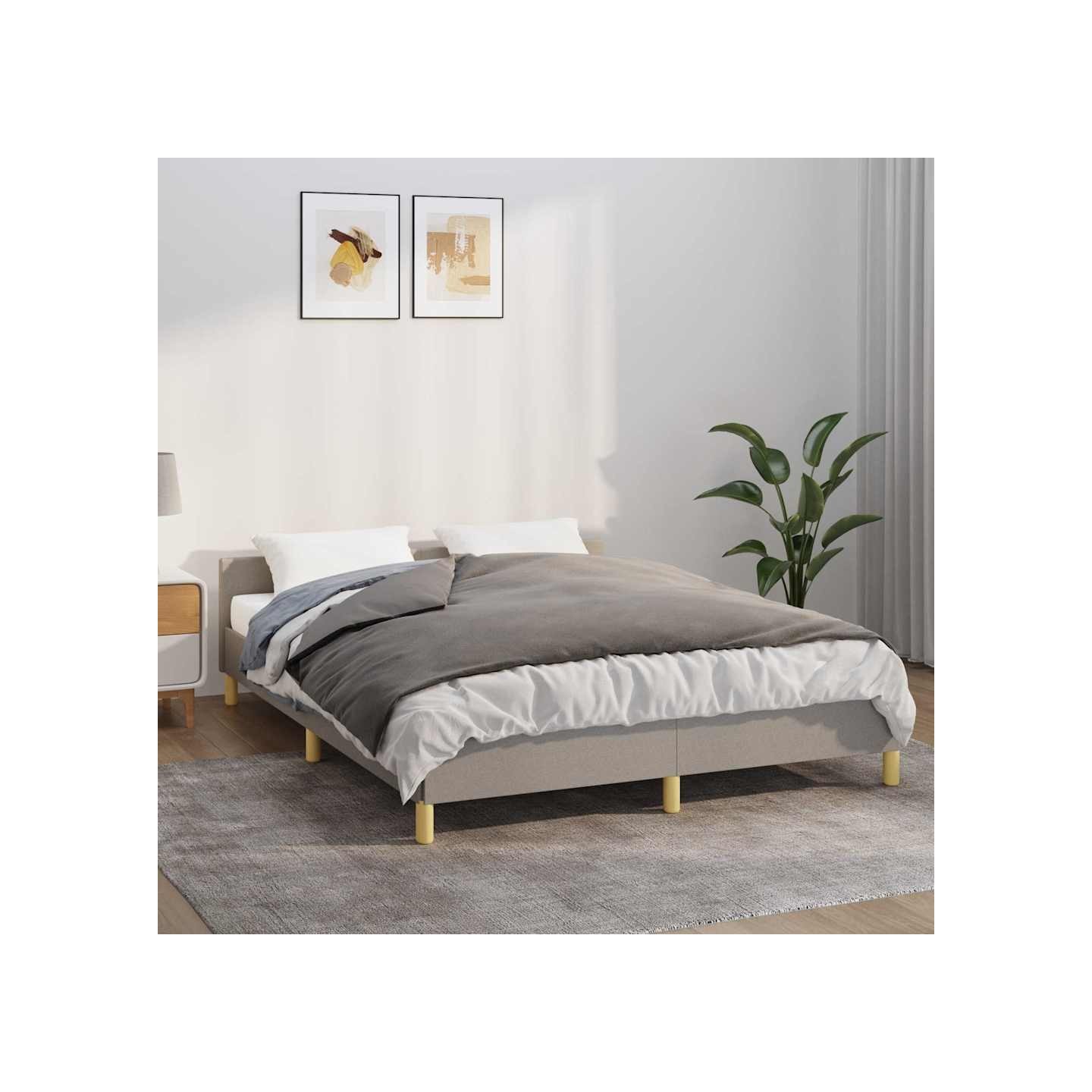Couverture lestée avec housse Gris 122x183 cm 9 kg Tissu