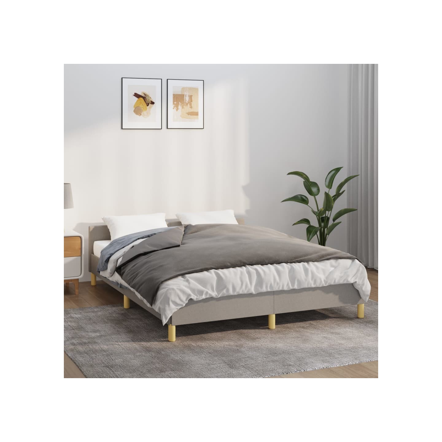 Couverture lestée avec housse Gris 135x200 cm 6 kg Tissu