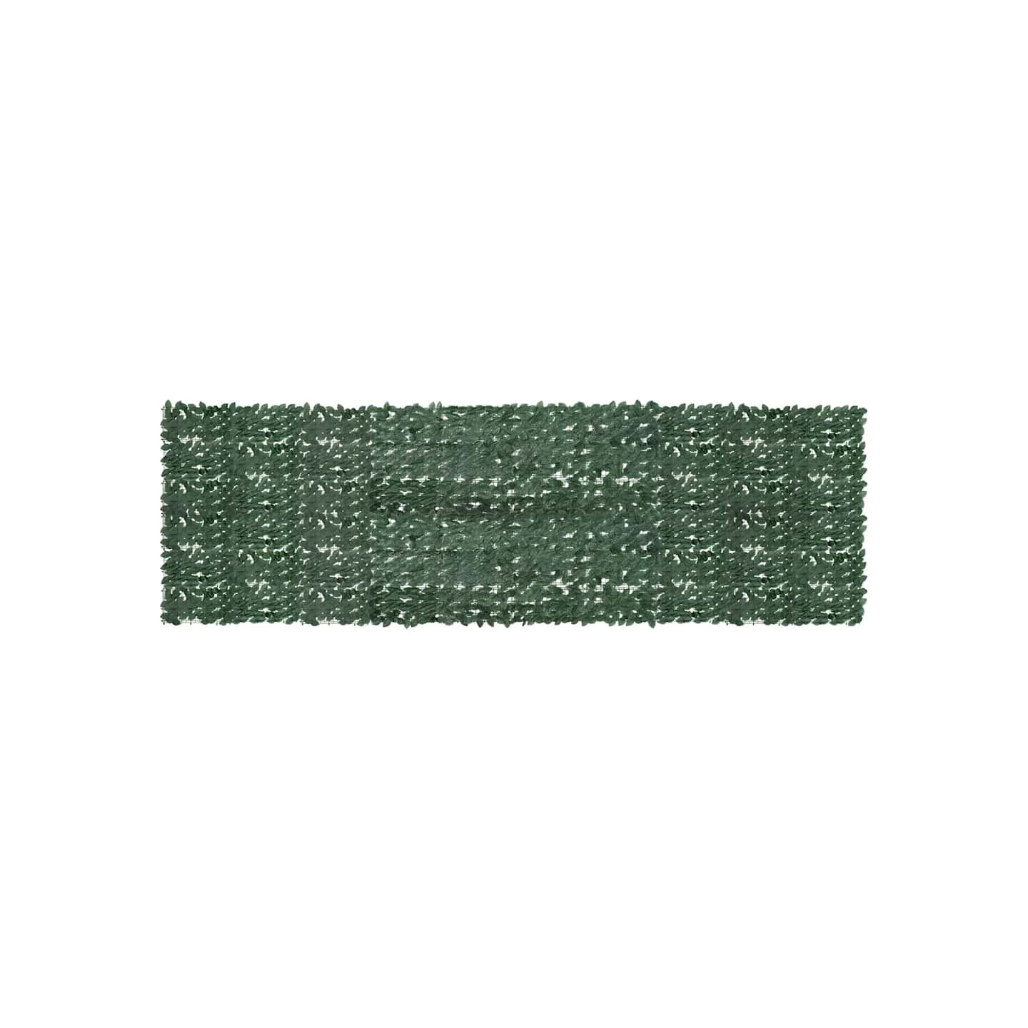 Écran de balcon avec feuilles vert foncé 500x150 cm