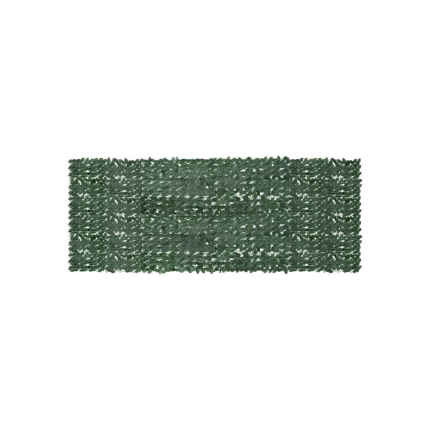 Écran de balcon avec feuilles vert foncé 400x150 cm