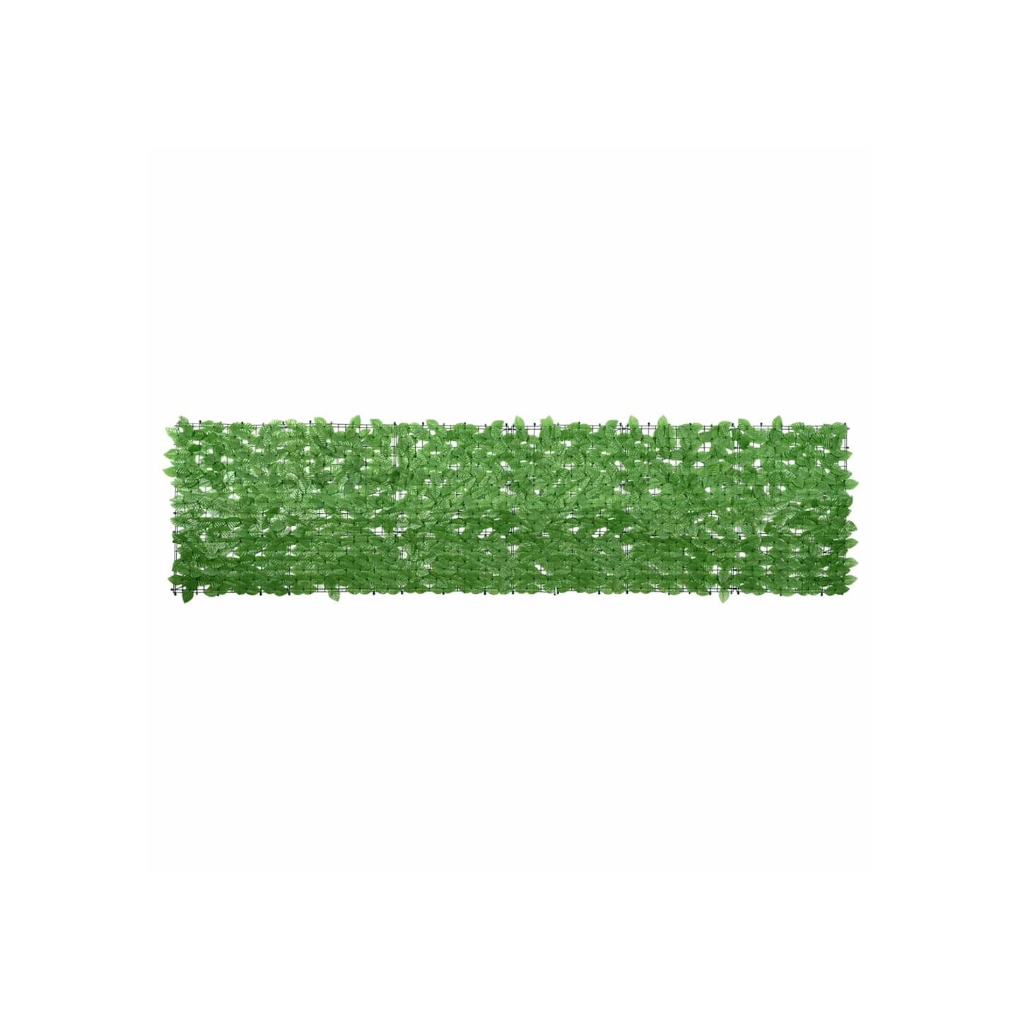 Écran de balcon avec feuilles vert 300x75 cm