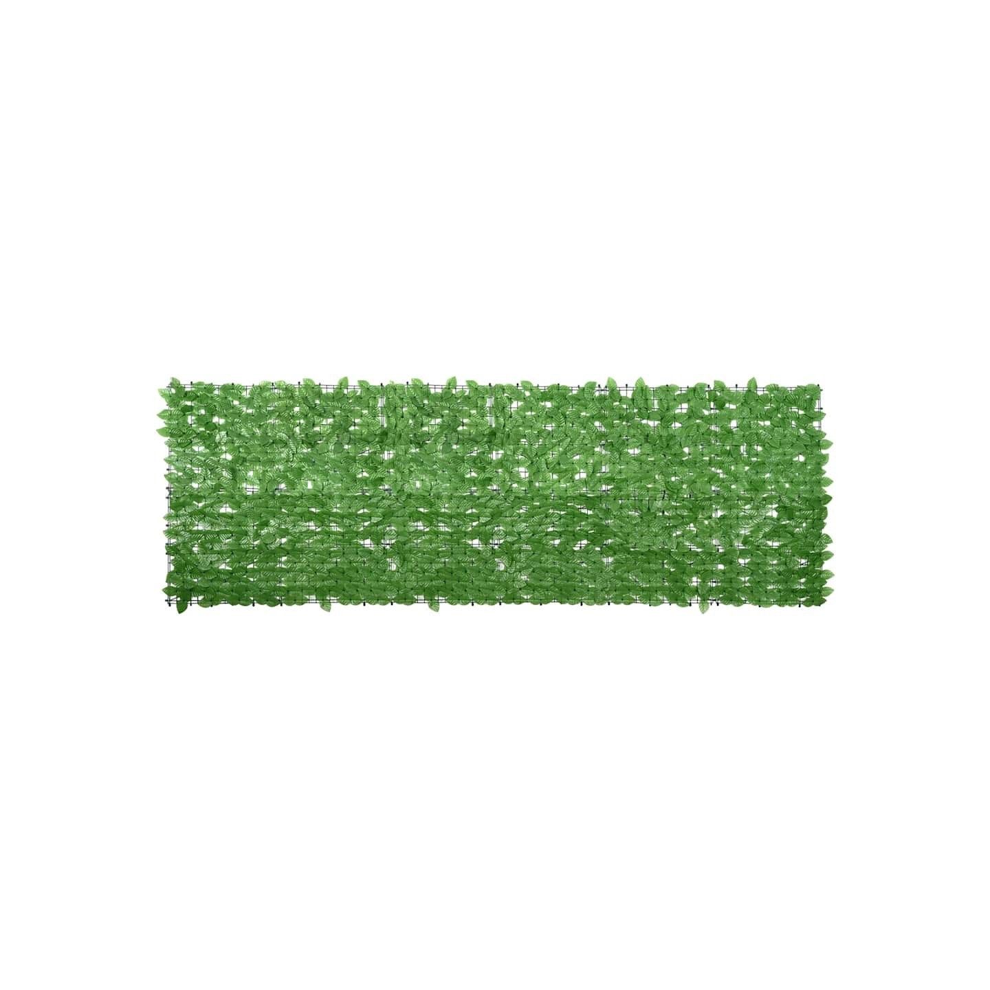 Écran de balcon avec feuilles vert 300x100 cm
