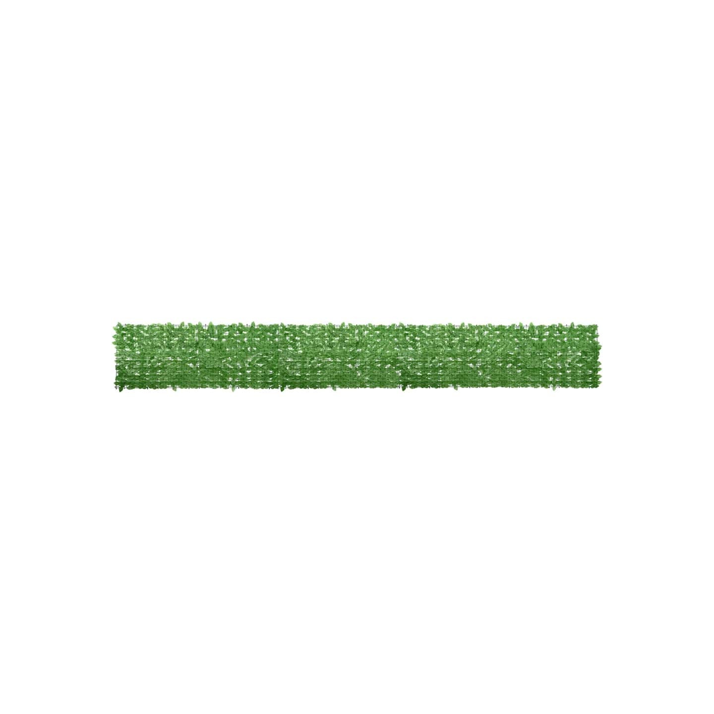 Écran de balcon avec feuilles vert 600x75 cm