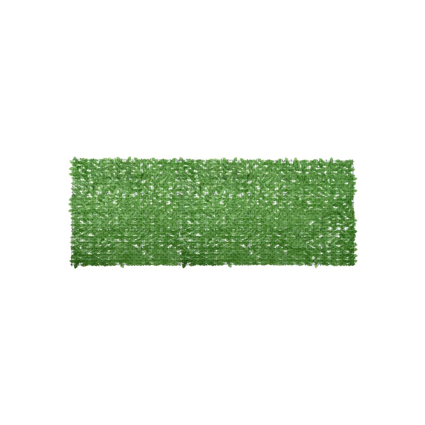 Écran de balcon avec feuilles vert 400x150 cm